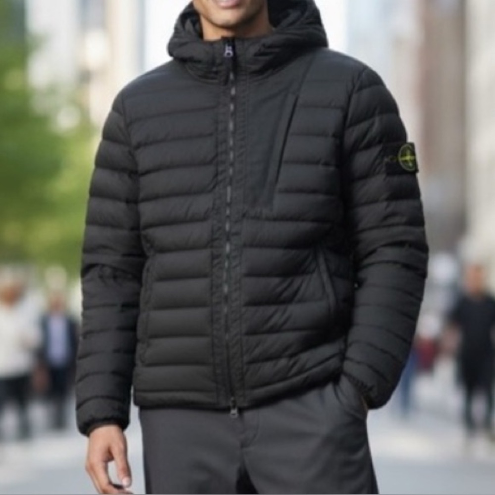 NWT $1218 STONE ISLAND Jacket LOOM WOVEN DOWN CHAMBERS STRETCH NYLON-TC